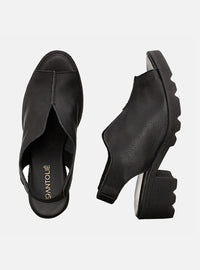 Sandália em Couro Cotton Valentina Preta