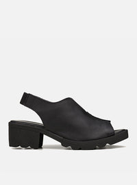 Sandália em Couro Cotton Valentina Preta