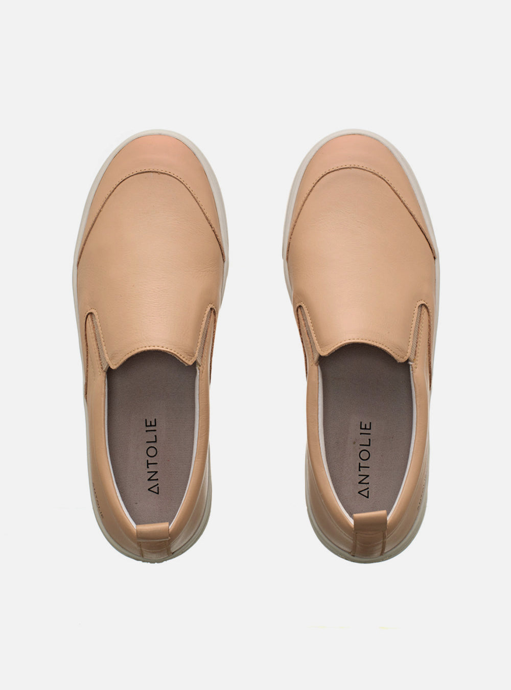 Slip On em Couro Nude