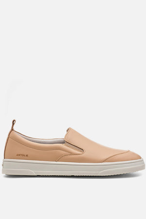 Slip On em Couro Nude