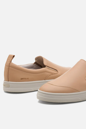 Slip On em Couro Nude