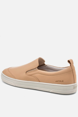 Slip On em Couro Nude