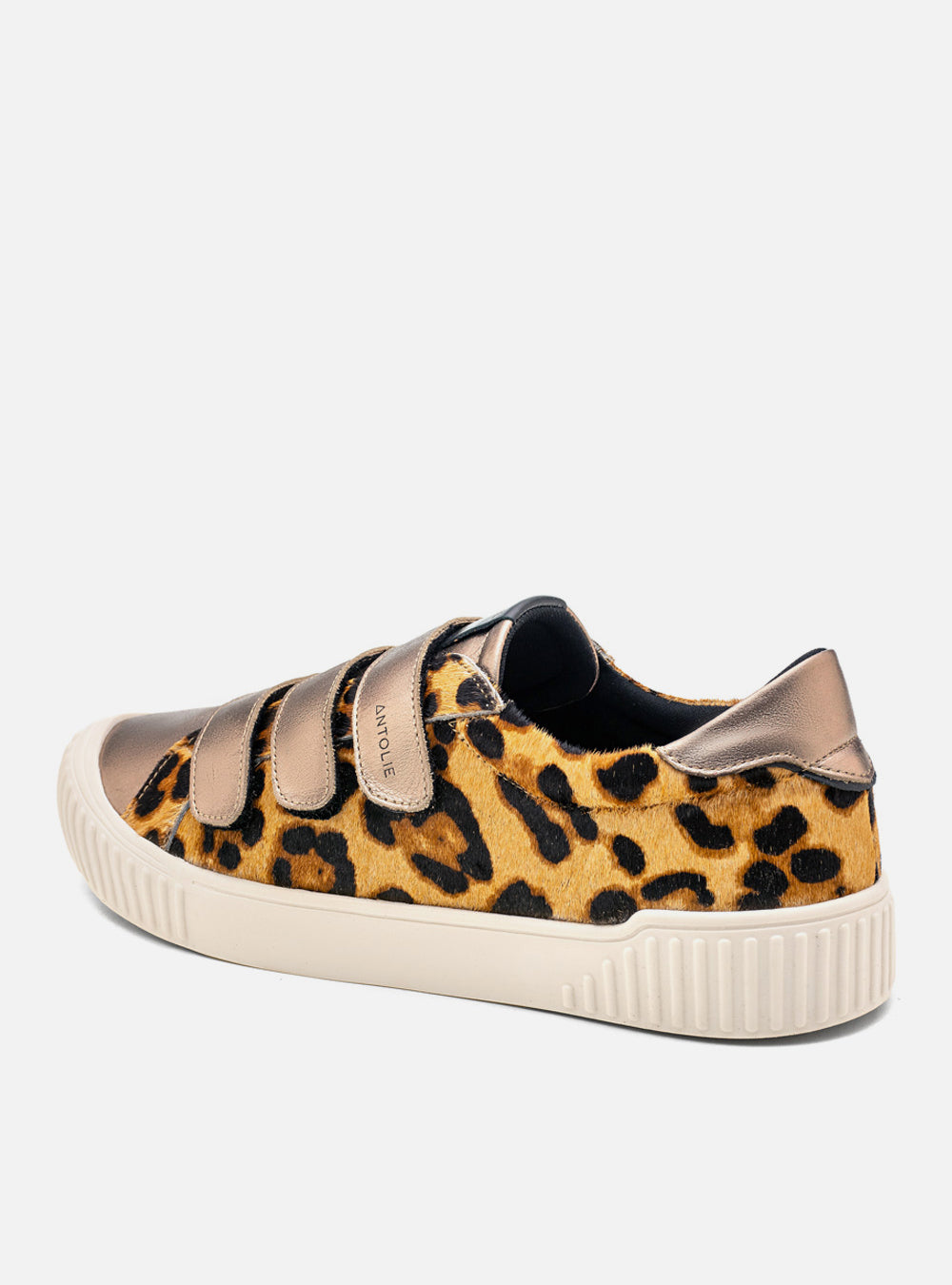 Tênis Couro Animal Print Velcro Basics