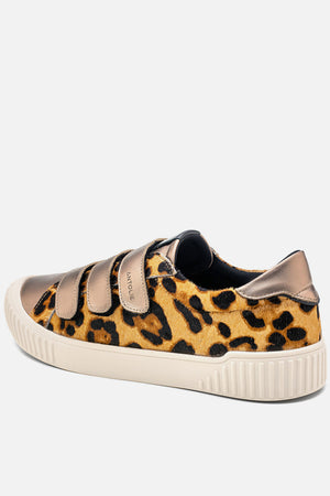 Tênis Couro Animal Print Velcro Basics