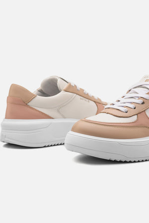 Tênis Couro Creme Detalhe Vanilla Sport