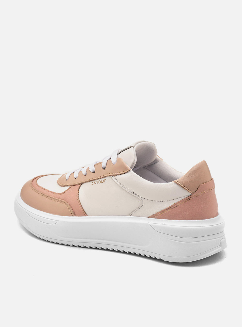 Tênis Couro Creme Detalhe Vanilla Sport