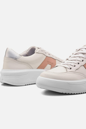 Tênis Couro Creme Urban Detalhe Vanilla