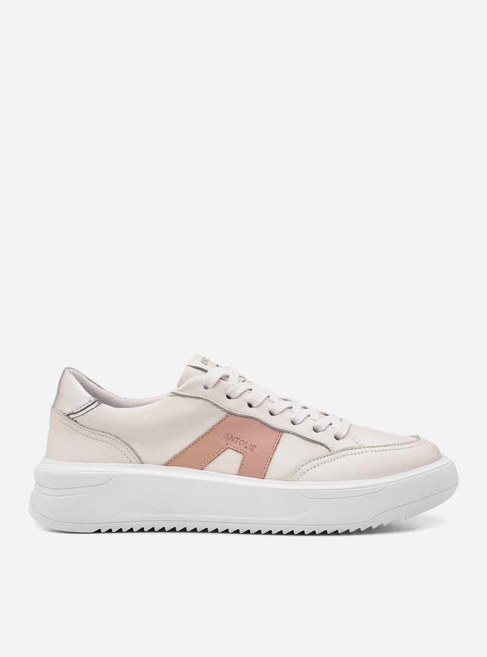 Tênis Couro Creme Urban Detalhe Vanilla