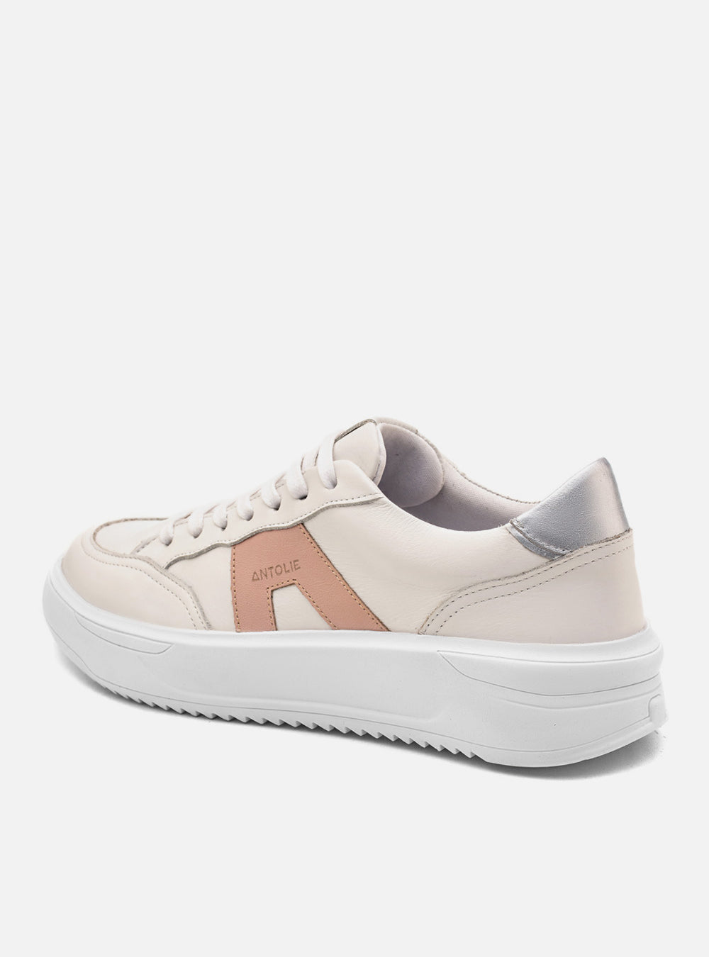 Tênis Couro Creme Urban Detalhe Vanilla