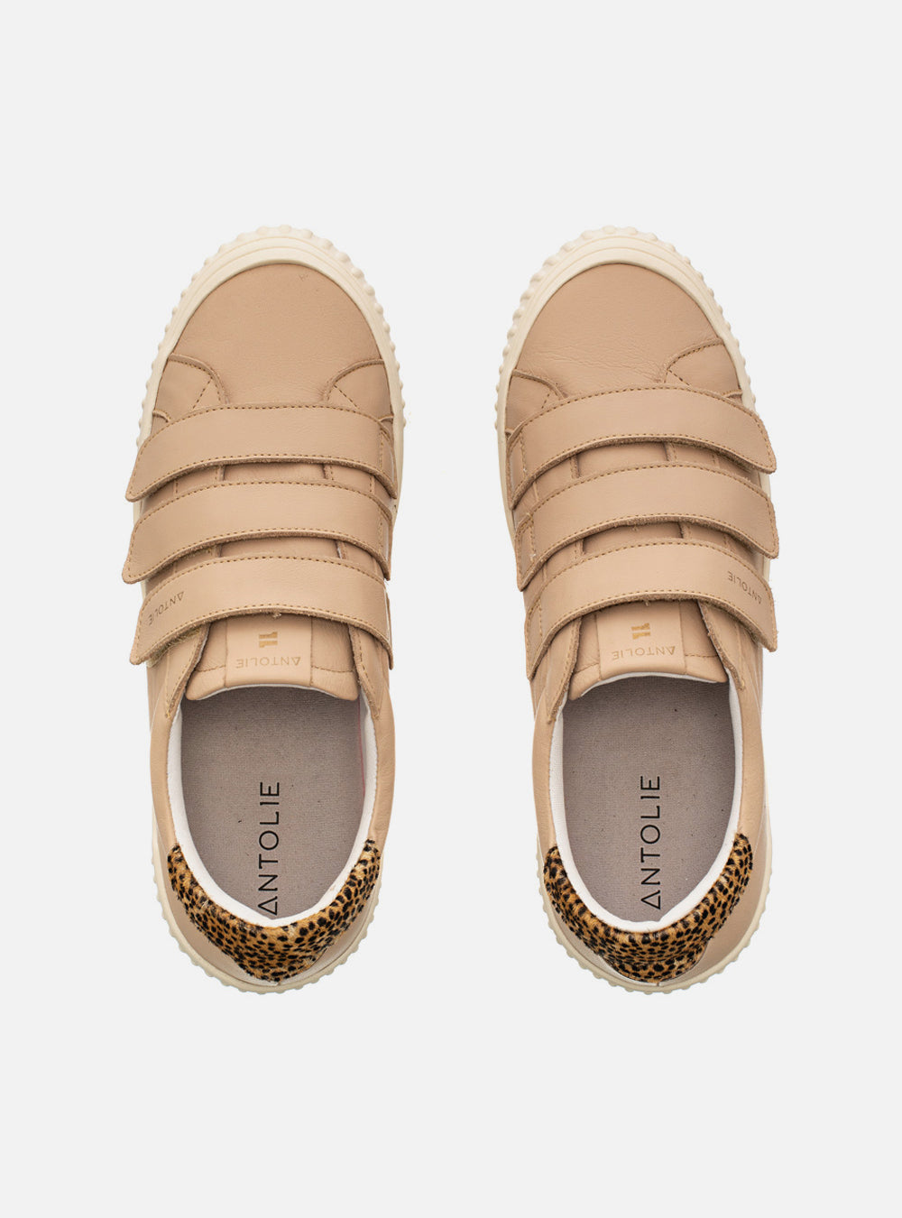 Tênis Couro Nude Velcro Basics