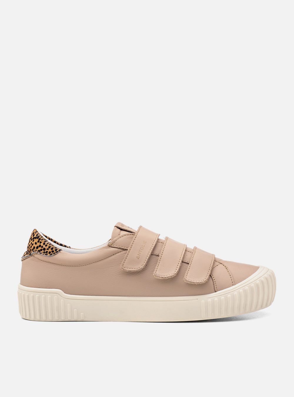 Tênis Couro Nude Velcro Basics