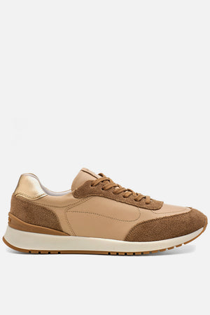 Tênis em Couro Contrast Nude Sport