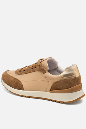 Tênis em Couro Contrast Nude Sport