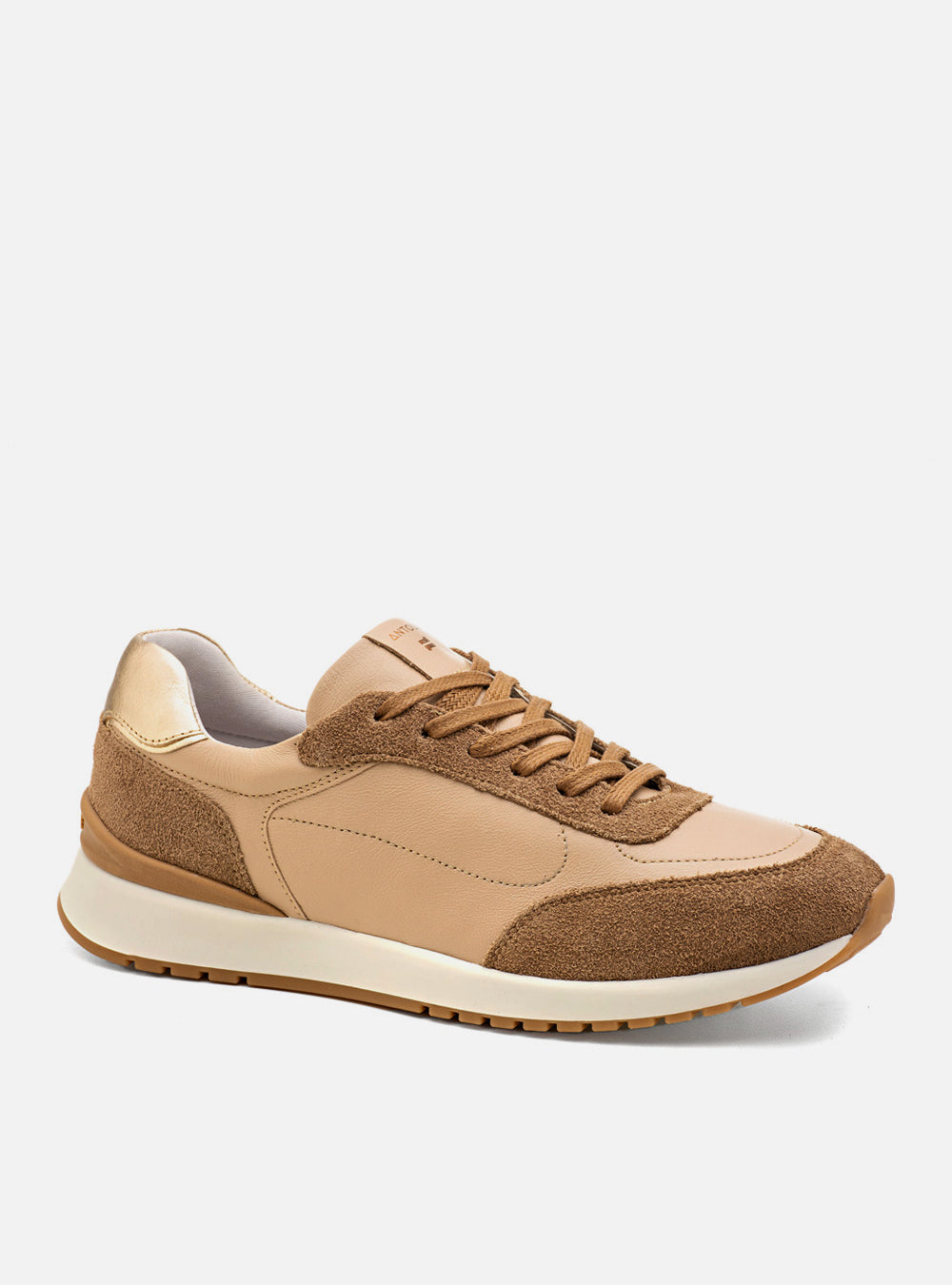 Tênis em Couro Contrast Nude Sport