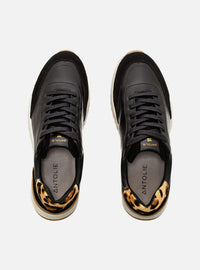 Tênis em Couro Contrast Preto Sport