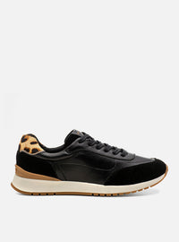 Tênis em Couro Contrast Preto Sport