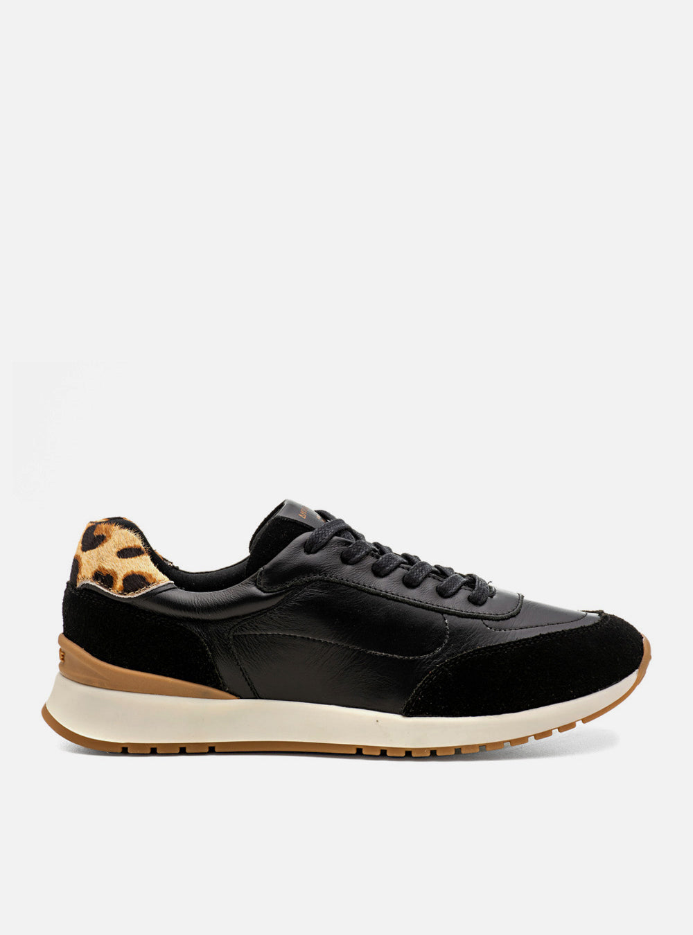 Tênis em Couro Contrast Preto Sport
