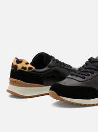 Tênis em Couro Contrast Preto Sport