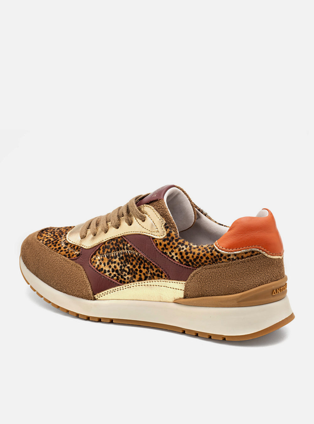 Tênis em Couro Mix Animal Print Sport