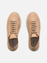 Tênis em Couro Nude Elástico Basics