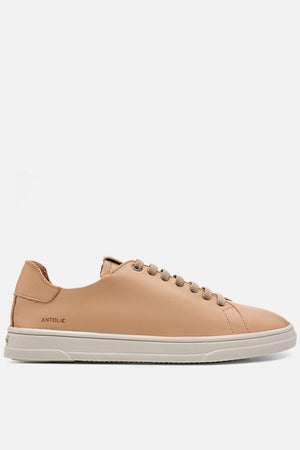 Tênis em Couro Nude Elástico Basics