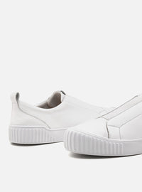 Tênis em Couro Slip On Olivia Branco