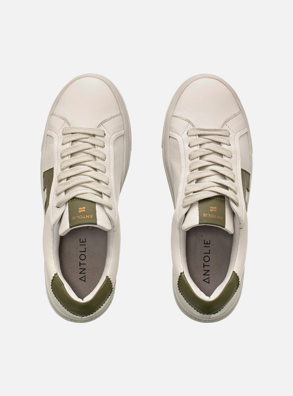 Tênis em Couro Snow e Verde Icon